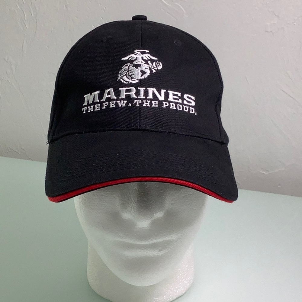 Marines The Few The Proud Earned Never Given baseball cap hat Size OSFM EUC